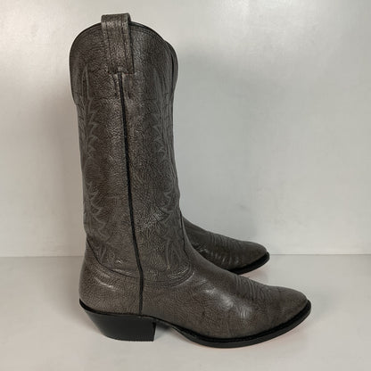 Vintage Nocona Exotic Grey Kangaroo Cowboy Boots 9.5 D USA Red Label Recraft