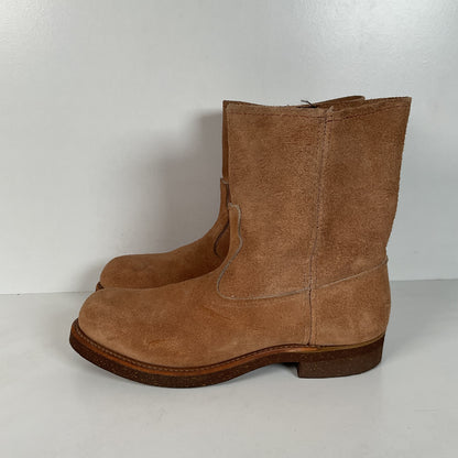 Vintage Sears Roebuck Wellington Boots | Rough Out Suede | Wearmaster | 8 D