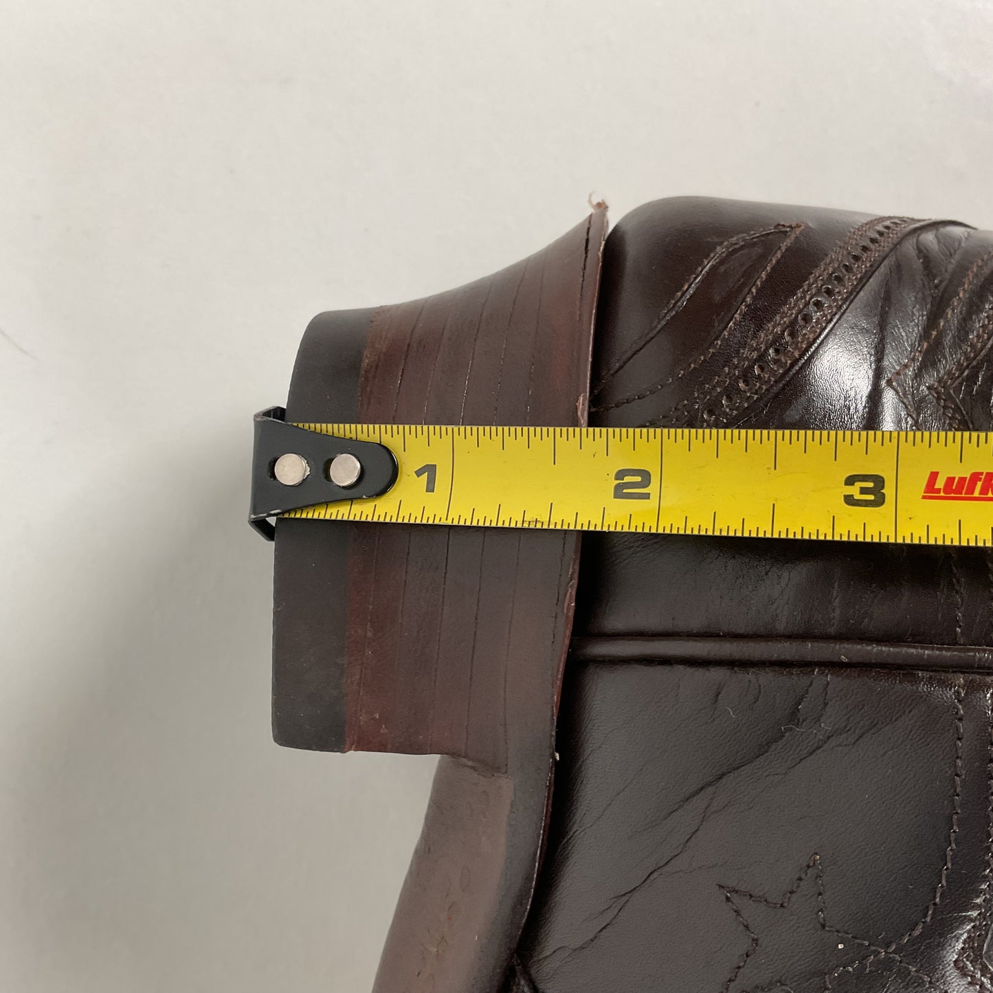 J.B. Hill for M.L. Leddy | Calfskin Cowgirl Boots | Dark Brown | Women’s 7 B