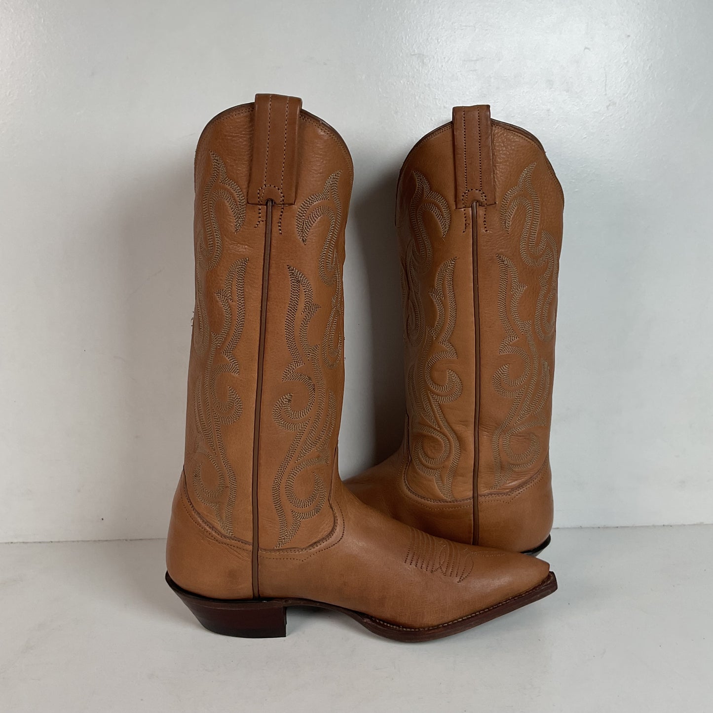 Vintage Sanders Cowgirl Boots 6.5 B Snip Toe Hand Crafted