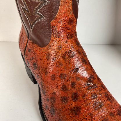 Vintage Longhorn Cowboy Boots | Exotic Wolf Fish | Men’s 9.5 D
