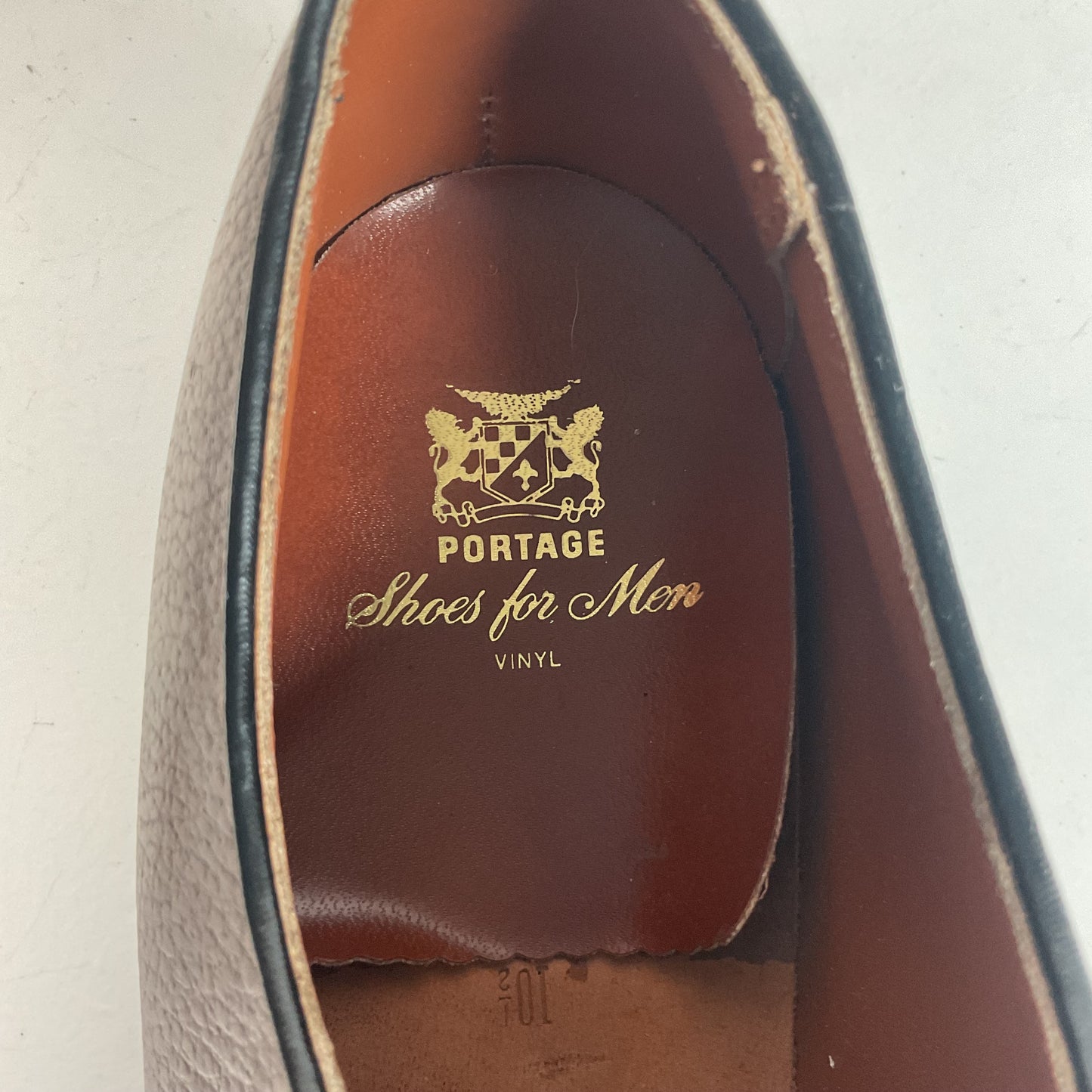 1970s Portage Men’s Derby Shoes 10.5 B (Narrow) USA Made