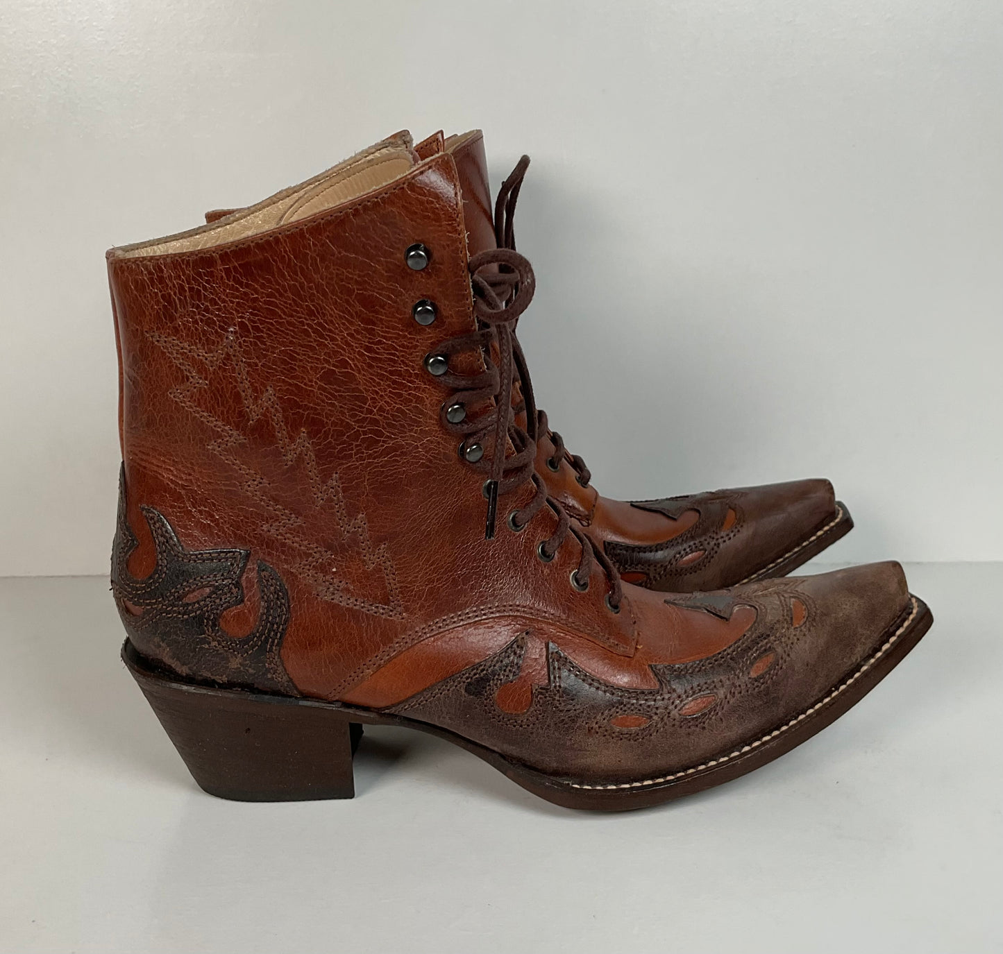 Corral’s Circle G Western Boots | Lace Up Packer | Men’s 9.5 EE