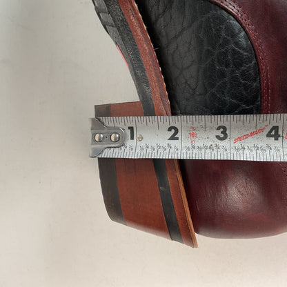 Tony Lama Kiltie Packer Boots 9 D Bullhide Western Lace Up