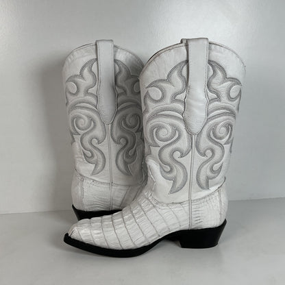 Los Altos Cowboy Boots | Crocodile Caiman Tail | Exotic | Men’s 7 EE | Women’s 8