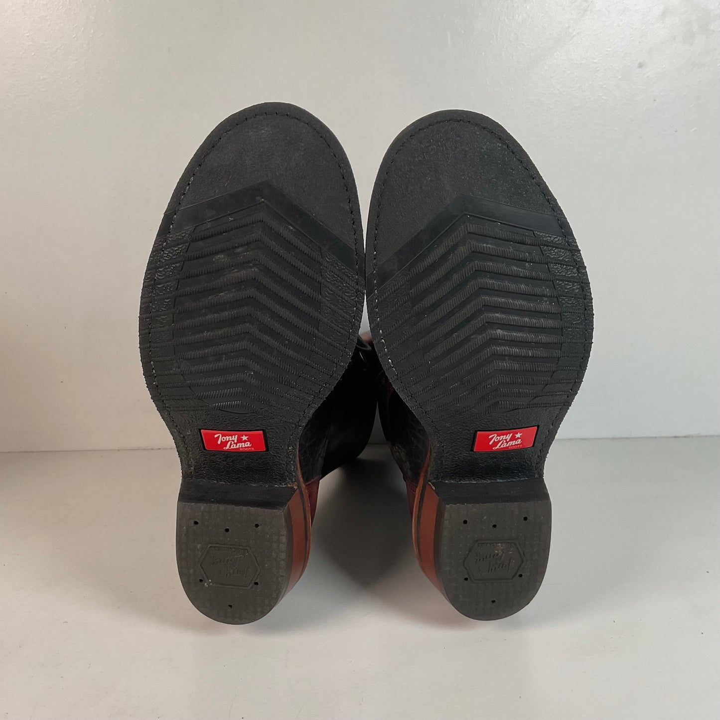 Tony Lama Kiltie Packer Boots 9 D Bullhide Western Lace Up