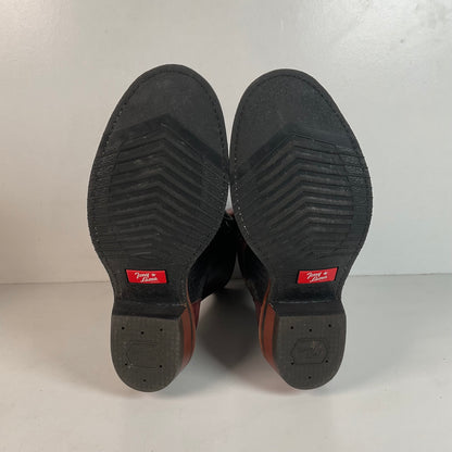 Tony Lama Kiltie Packer Boots 9 D Bullhide Western Lace Up