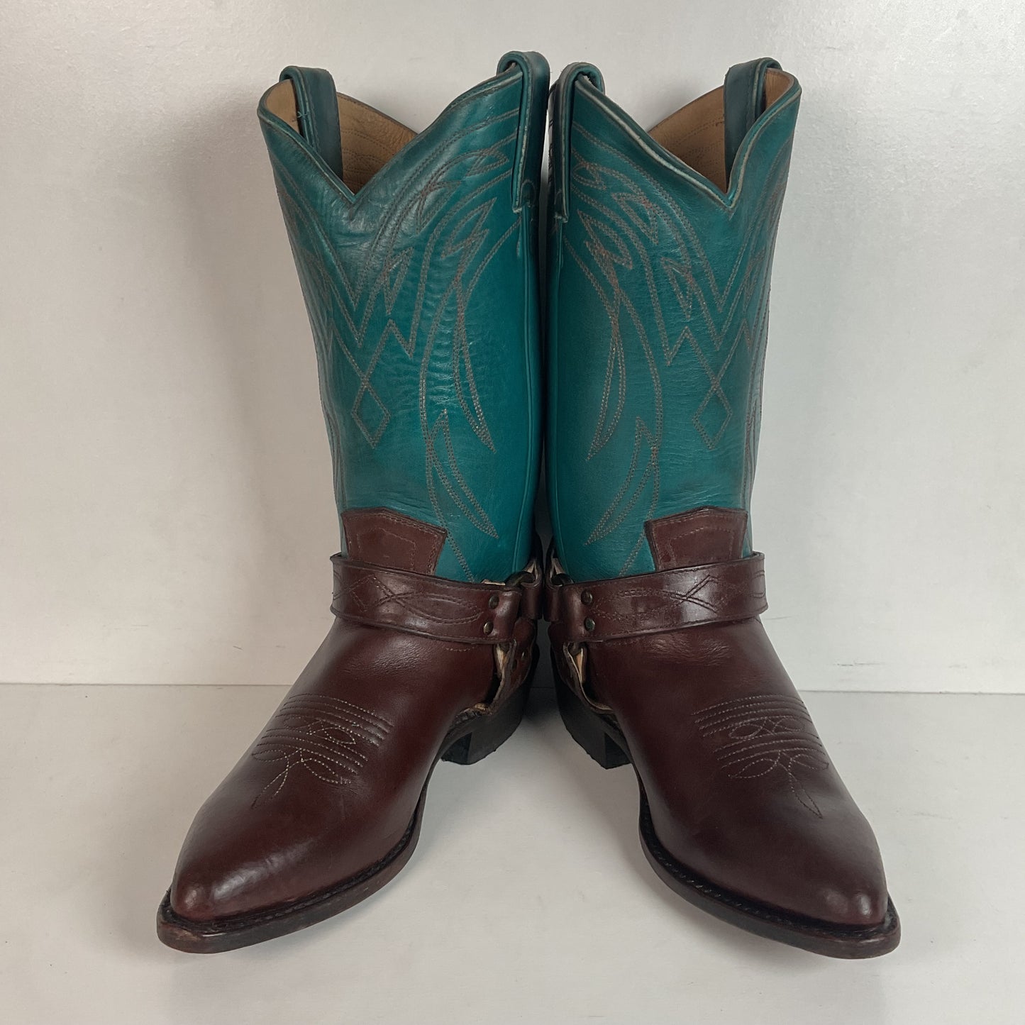 Frye Women’s Billy Teal Harness Western Boots 8.5 B
