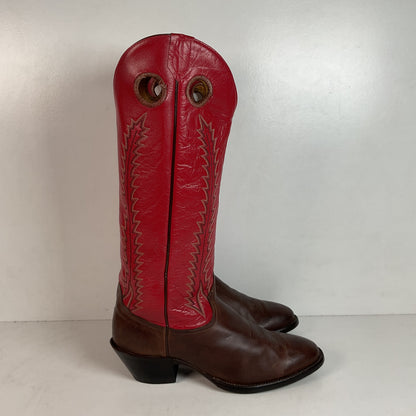 Vintage Tony Lama Buckaroo Cowboy Boots 11 D Punchy USA