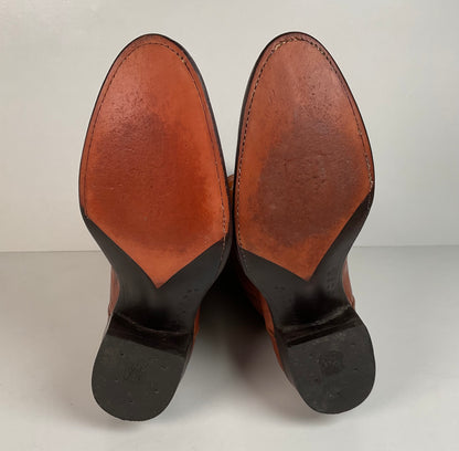 Vintage Dan Post Teju Lizard Cowboy Boots | Peanut Brittle | Men’s 10 D