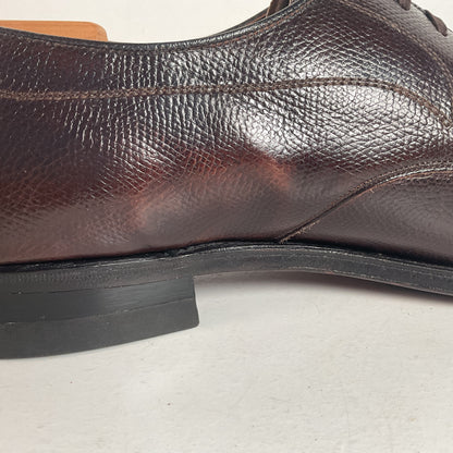 Vintage Florsheim Brown Derby Shoes 10 D Apron Toe