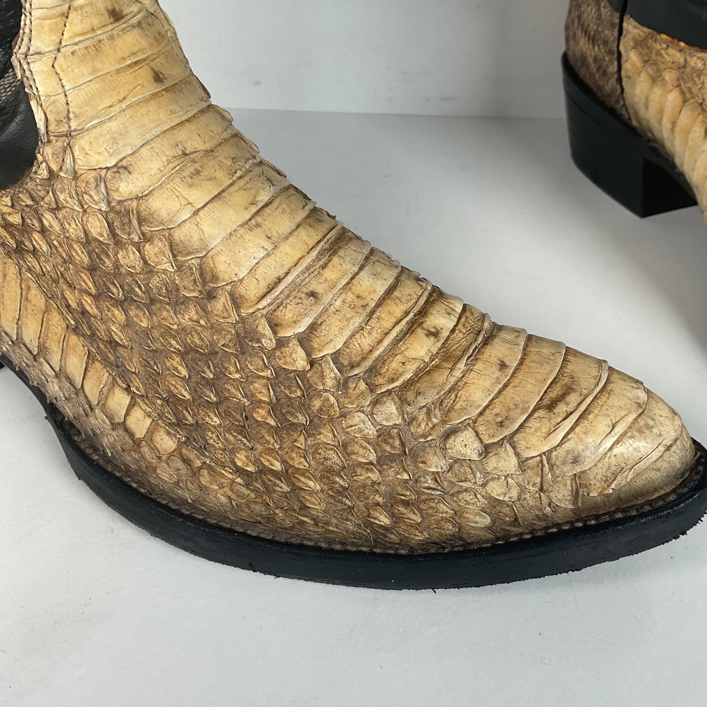 Cowtown Bias Cut Rattlesnake Cowboy Boots | Western Diamondback | Men’s 10 D