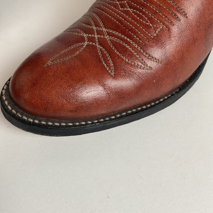 Vintage Tony Lama Cowboy Boots | Chocolate Cow | Men’s 7.5 C | Women’s 8.5