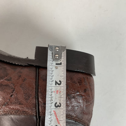 Vintage Larry Mahan Elephant Roper Cowboy Boots 10.5 E Exotic