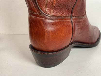 Lucchese Classics Handmade Cowboy Boots 12 EE Brown Bison Hide