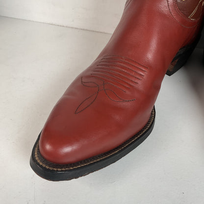 1960s Justin Pee Wee Cowboy Boots 10 D Shorty