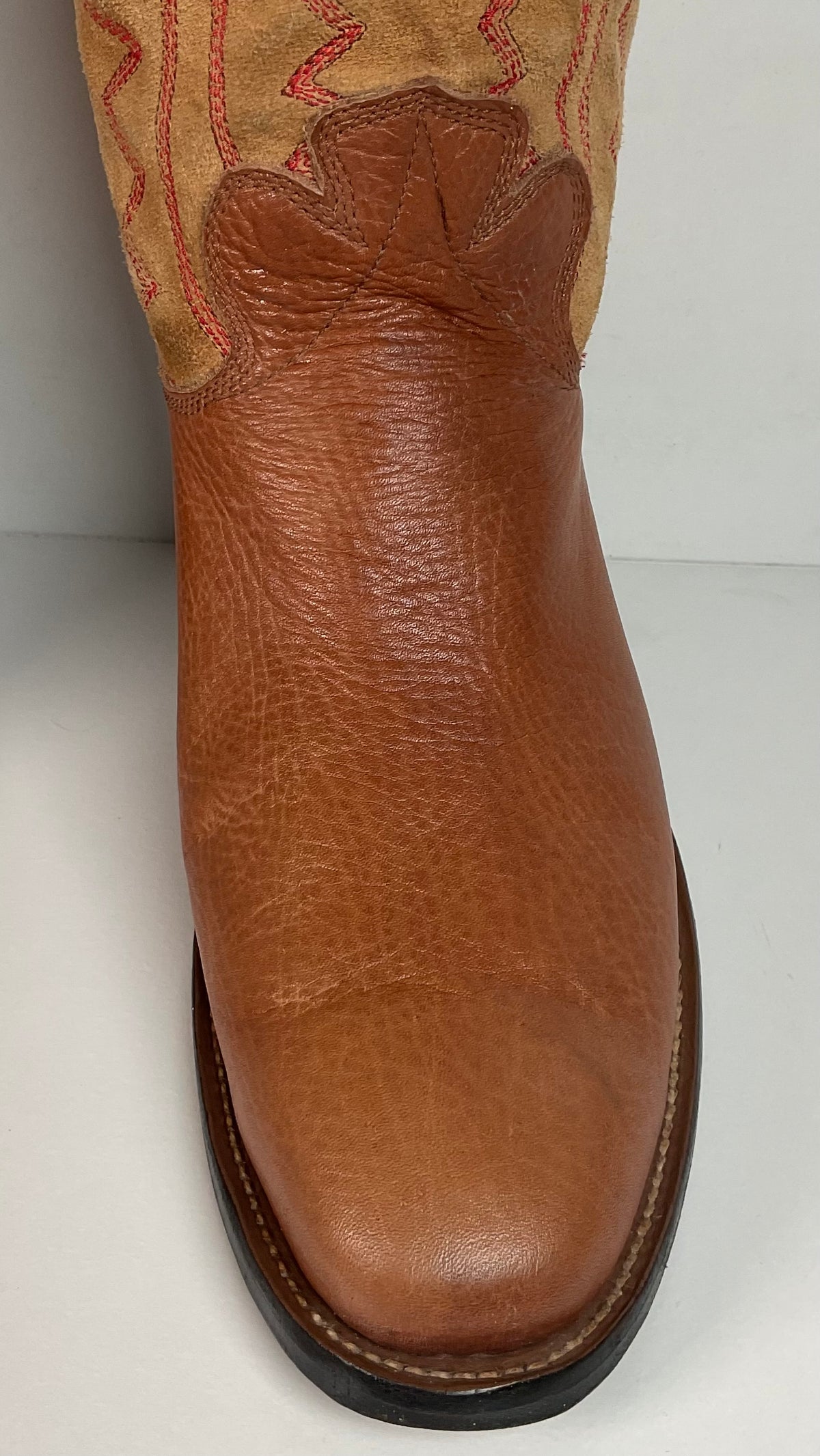 Custom Buckaroo Cowboy Boots | Tall Top | Rough Out Suede Shaft | Men’s 11