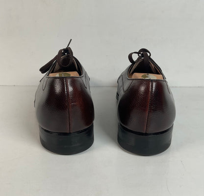 Vintage Florsheim Brown Derby Shoes 10 D Apron Toe
