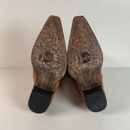 Justin Vintage Collection Cowgirl Boots | Crackle Suede | Retro | Women’s 10 B