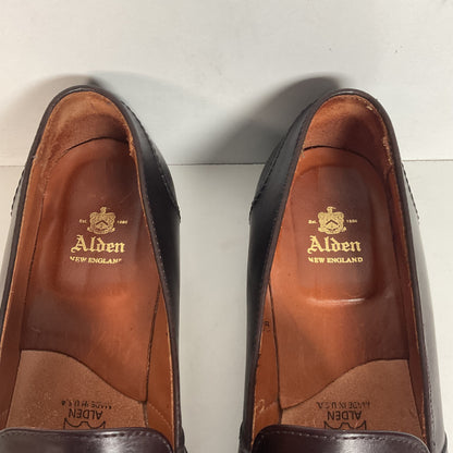 Alden New England Penny Loafer 11 AA Style 683 Burgundy Calf Skin