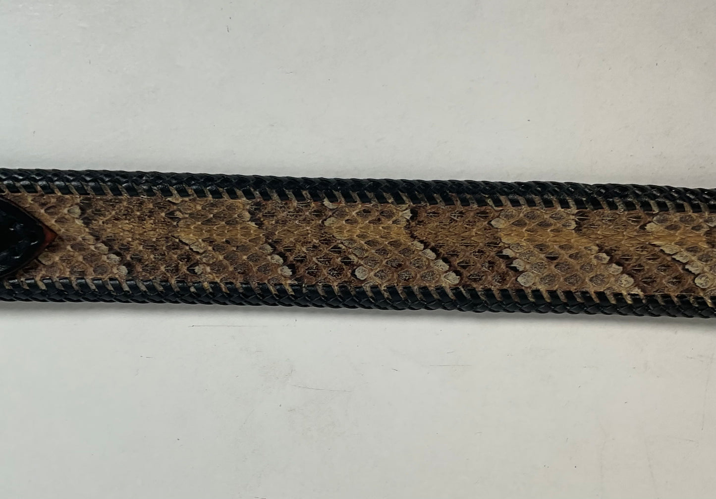 Custom Timber Rattlesnake Cowboy Belt |Canebrake | Braided | Snake Skin