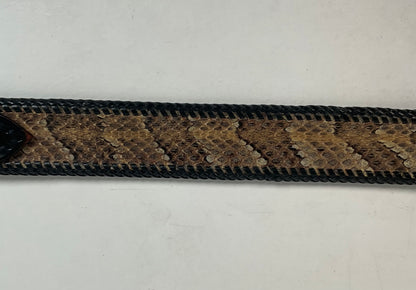 Custom Timber Rattlesnake Cowboy Belt |Canebrake | Braided | Snake Skin