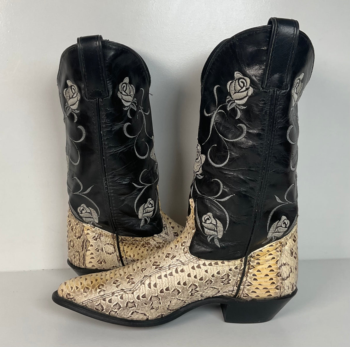 Vintage Code West Viper Snakeskin Cowgirl Boots | Exotic | Women’s 9 M