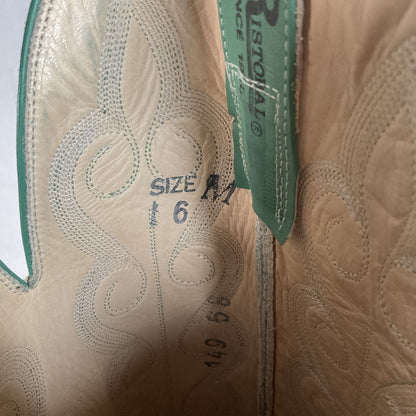 Chris Romero Tall Cowgirl Boots | Sea Foam Green | 6 M