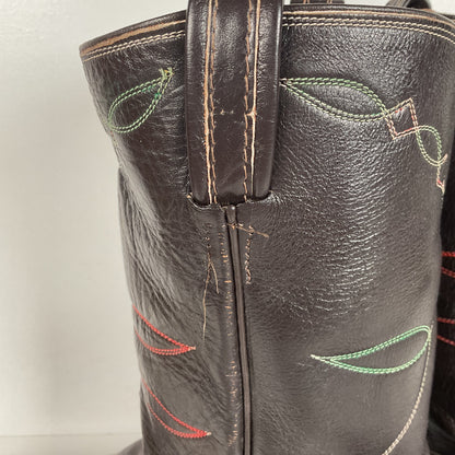Vintage Tony Lama Buffalo Calf Cowboy Boots | 1960s-1970s | Narrow | Men’s 11 B