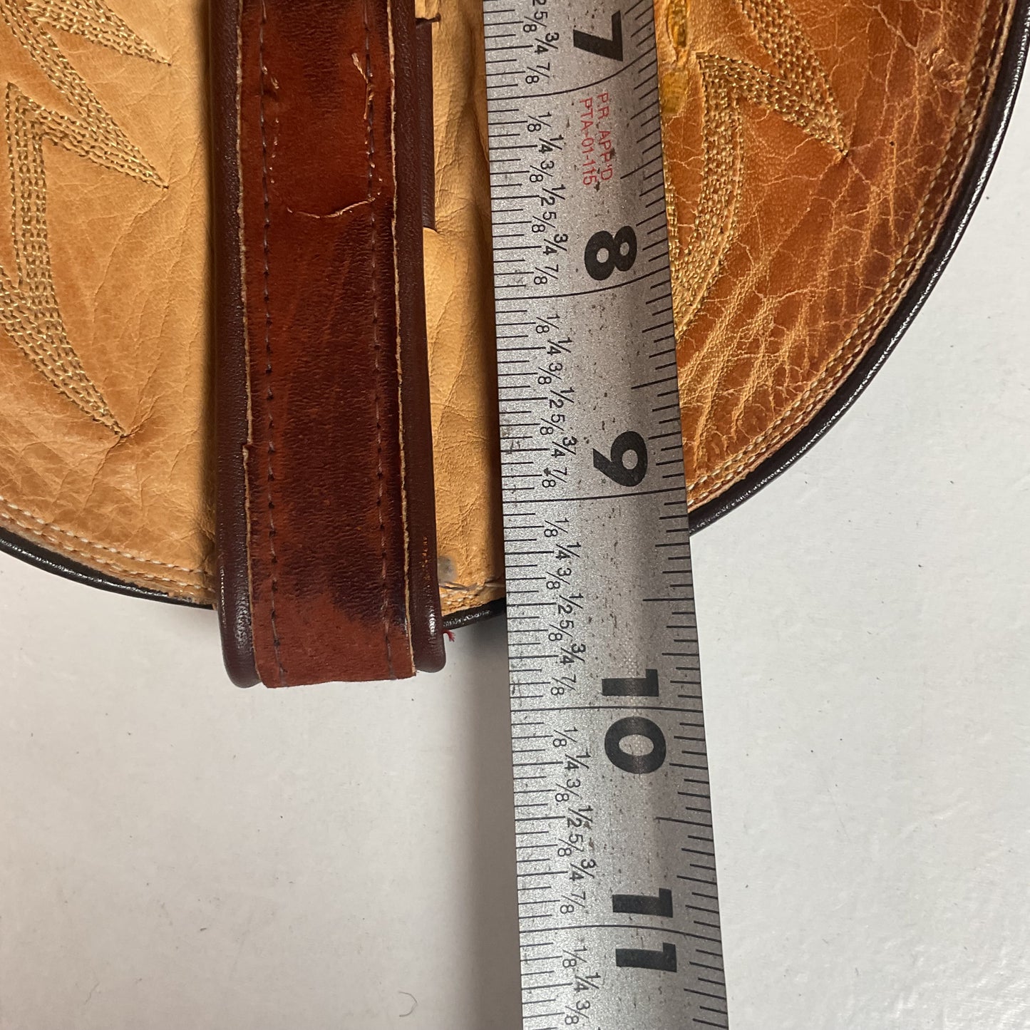 Vintage Tony Lama Pig Skin Suede Cowboy Boots 9 E Gold Label