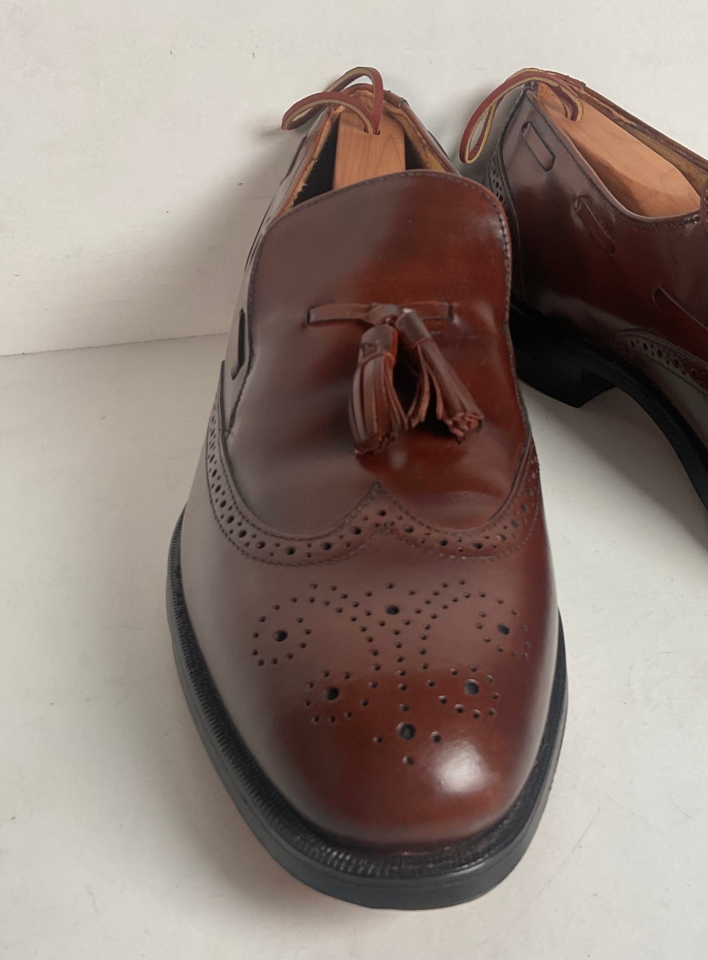 Vintage Hanover Brown Tassel Loafers 11.5 D USA Made