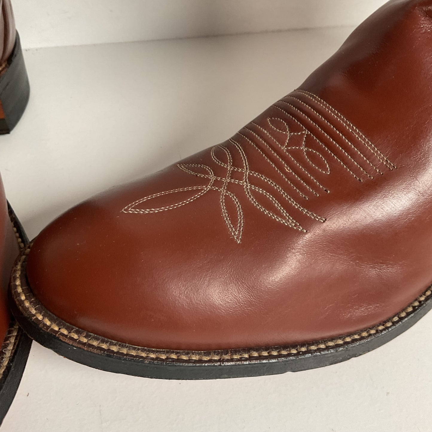Vintage Tony Lama Calf Skin Roper Boots | Gold Label | Cowboy | Men’s 11.5 A