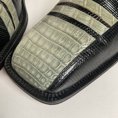 David Eden Caiman Derby Shoes | Teju Lizard Split | Exotic | Men’s 10.5