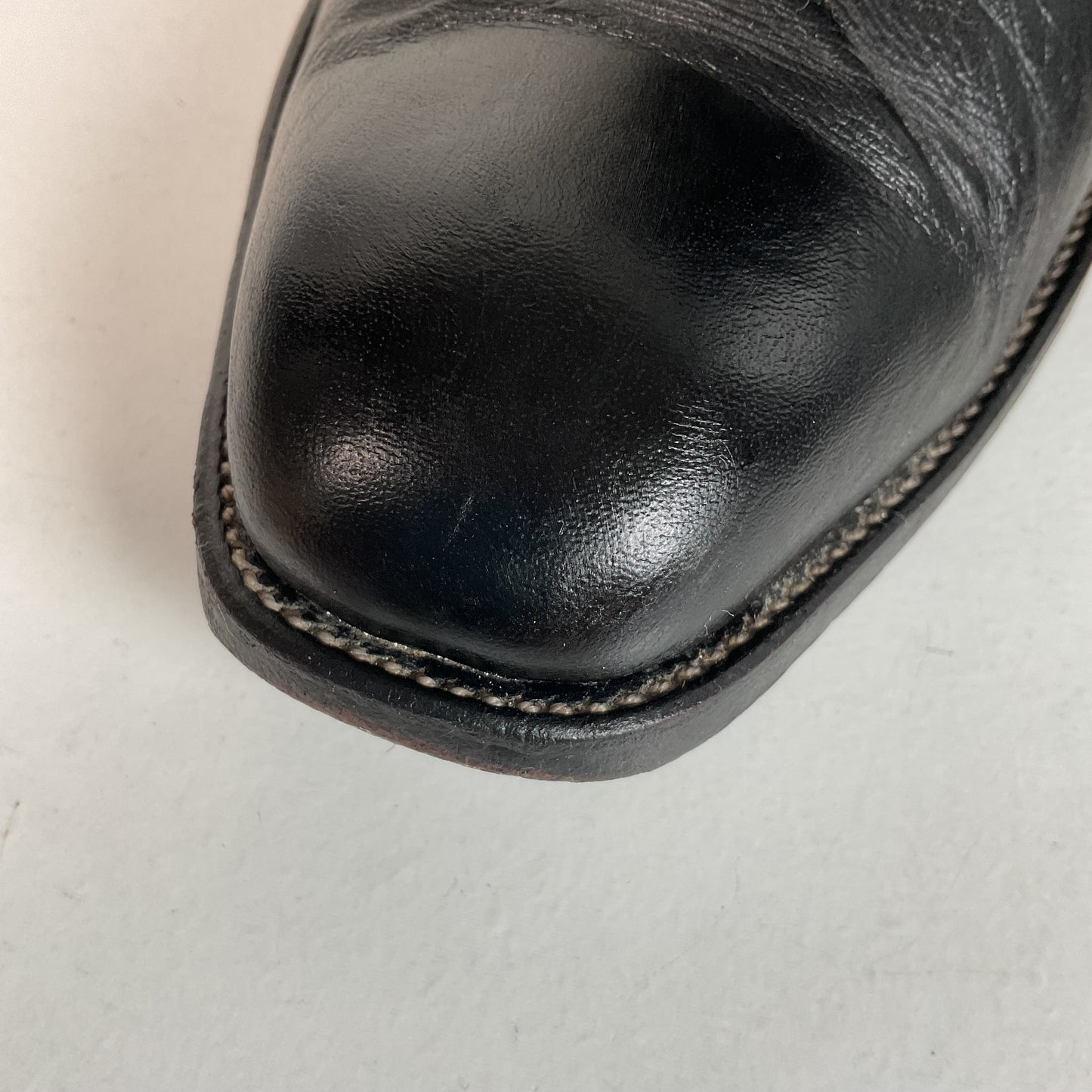 Wheeler Boot Company Cowboy Boots 10 Wide Black Calf Custom