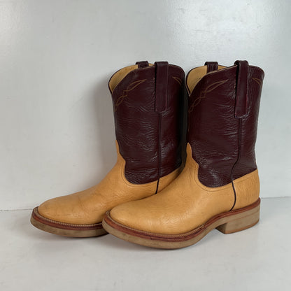 Anderson Bean Crepe Roper Boots 9.5 D USA Made