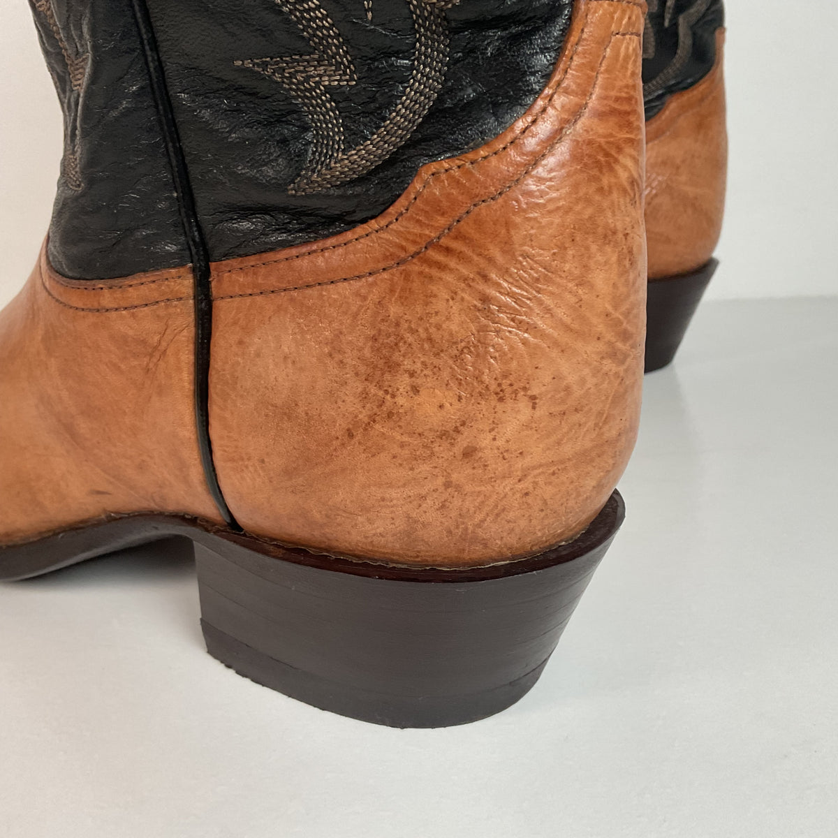 Vintage Tony Lama Bull Shoulder Cowboy Boots | USA Made | Men’s 9 D