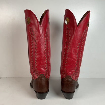 Vintage Tony Lama Buckaroo Cowboy Boots 11 D Punchy USA