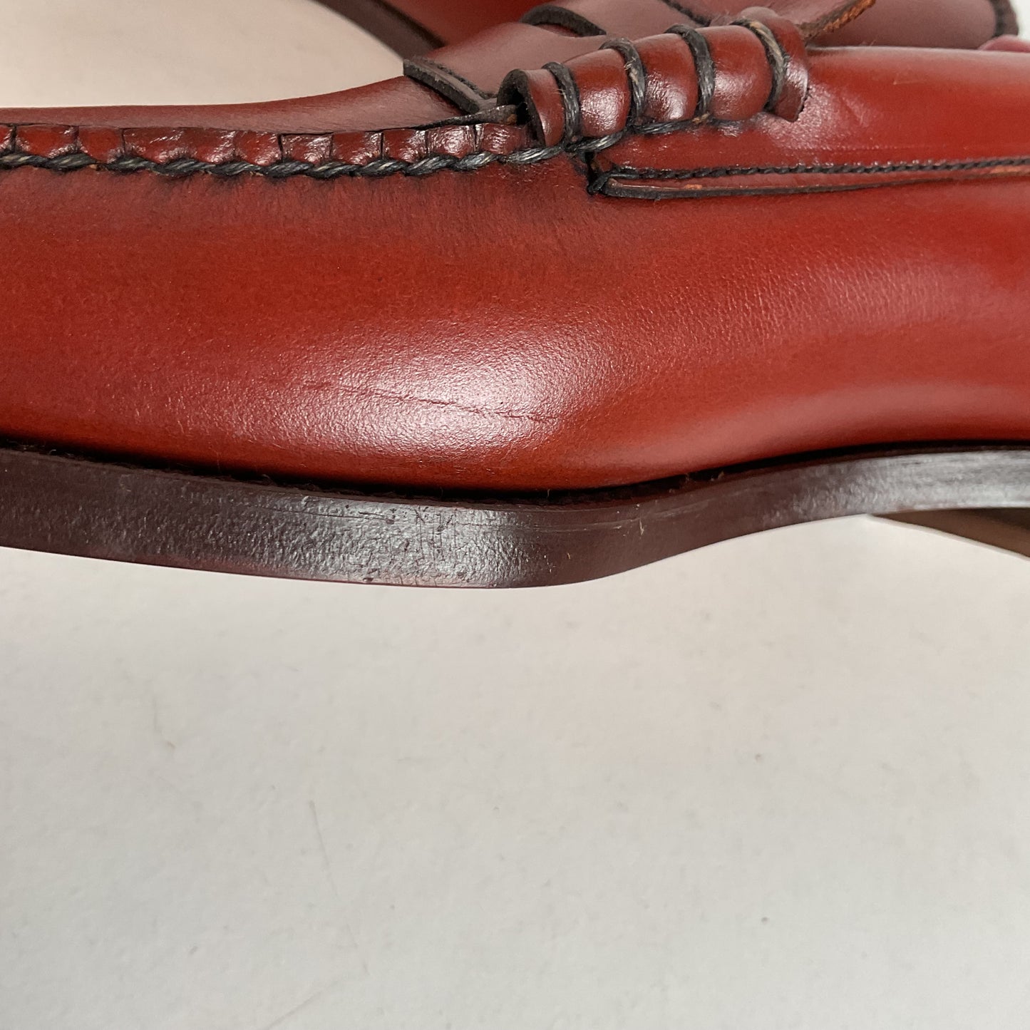 1970s Winthrop Moccasin Penny Loafer 11.5 A Handsewn Tomahawk