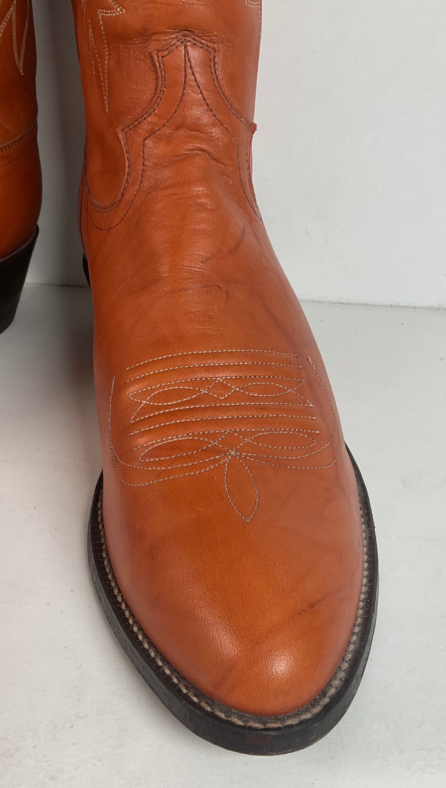 Vintage Justin Redwood Cowboy Boots | USA Made | 10.5 D