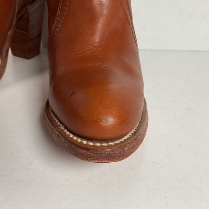 1970s Frye Mustang Riding Boots 6 B Black Label USA Made