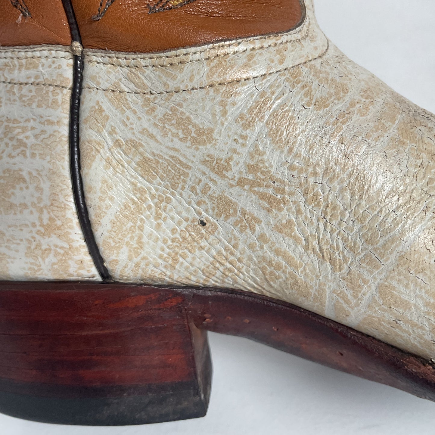 Vintage J. Chisholm Antelope Cowboy Boots | Exotic | USA Made | Men’s 9.5 D