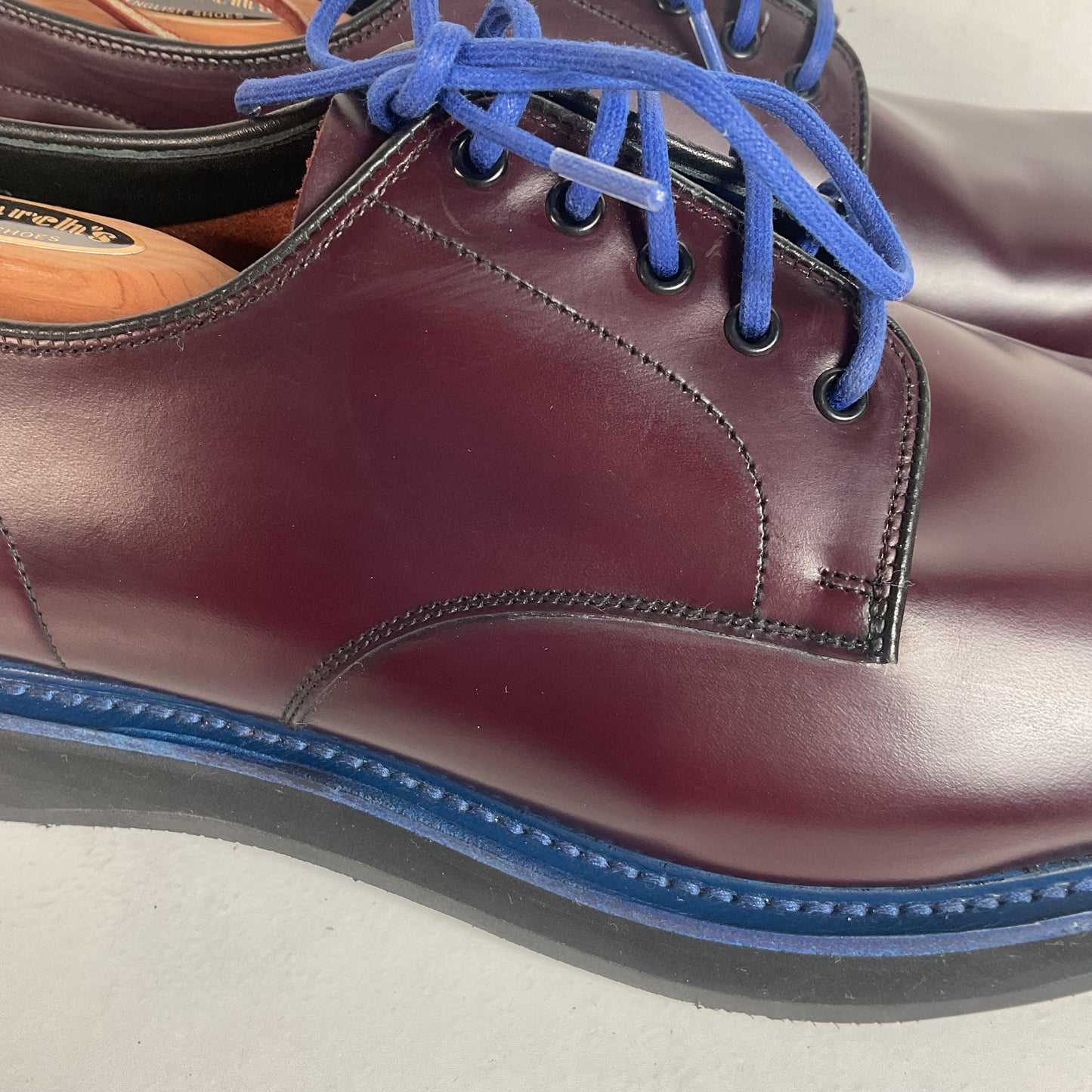 Church’s Custom Grade Cordovan Loafers 9 F | 10 D Great Britain Flag Design