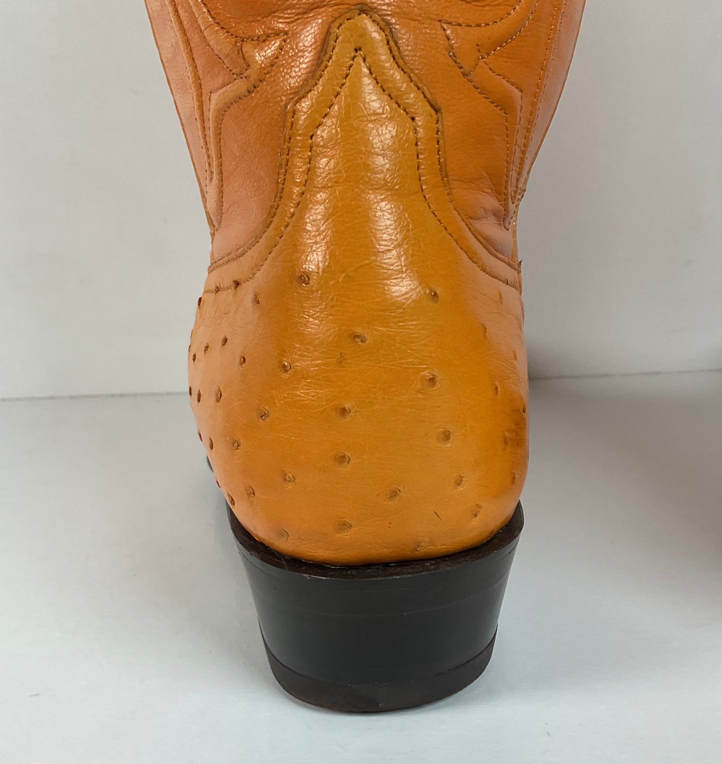 Los Altos Full Quill Ostrich Cowboy Boots | Buttercup | Exotic | Men’s 9.5 EE