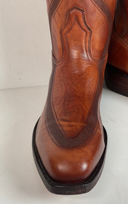 Vintage Dan Post French Toe Cowboy Boots | 1970s | 10.5 D