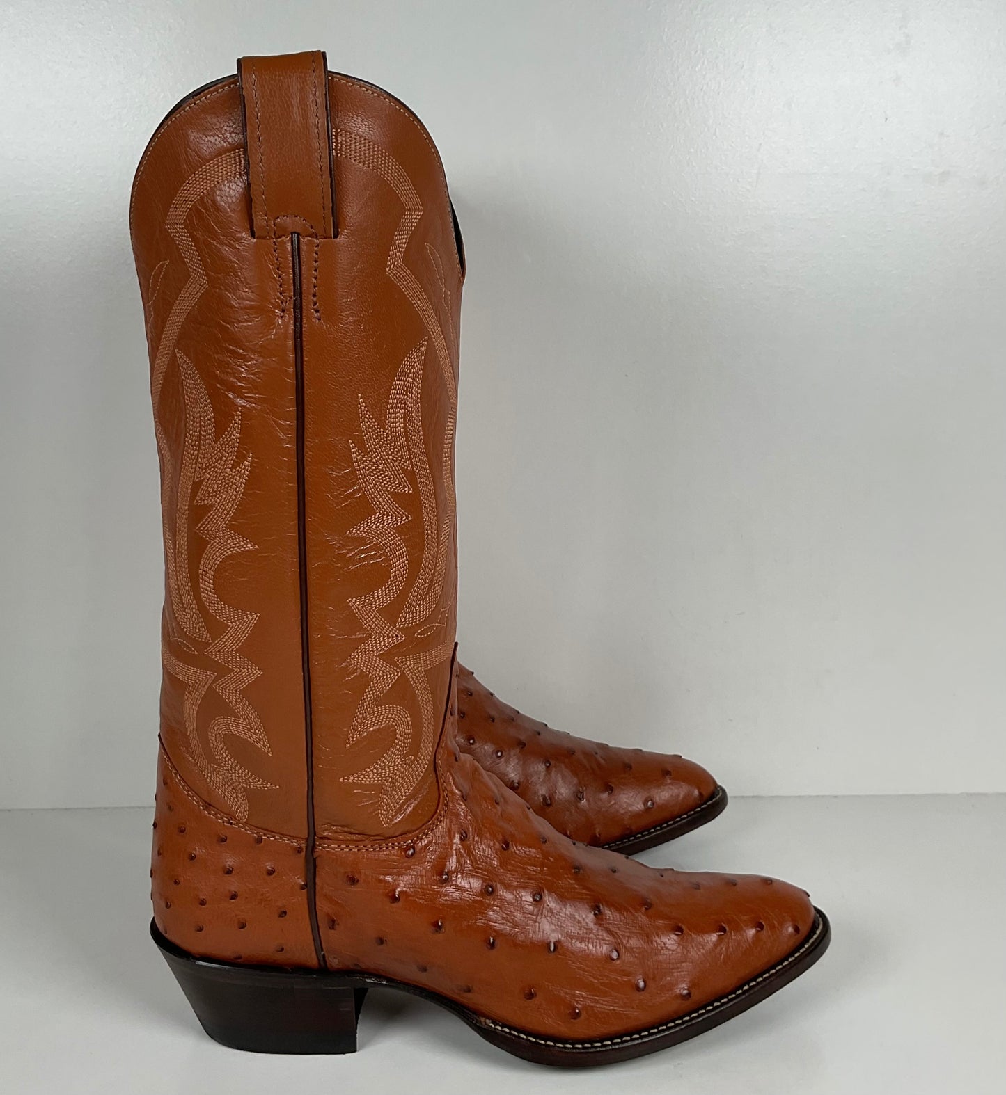 Justin Ostrich Quill Cowgirl Boots | Exotic | USA Made | Women’s 8.5 B