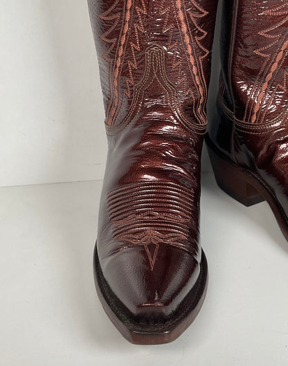 Lucchese 1883 Patent Leather Cowgirl Boots | USA Made | Women’s 6 B