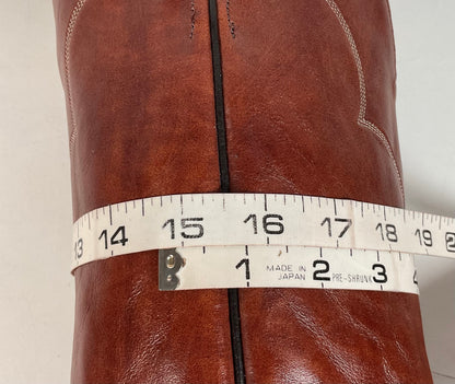 Vintage Tony Lama Chocolate Cow Cowboy Boots | Gold Label | Men’s 11 D