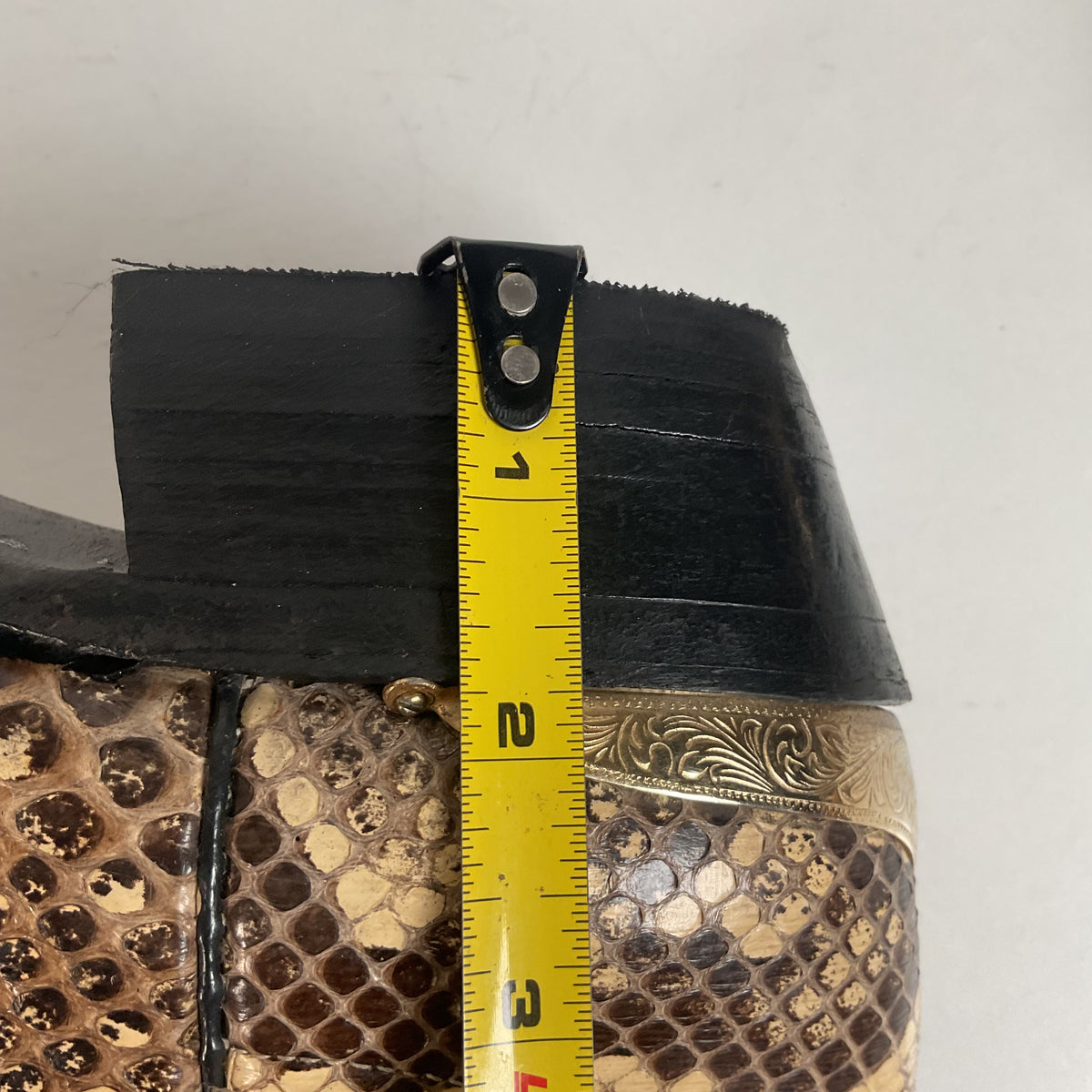 Cowtown Python Snakeskin Cowboy Boots | Front Cut | USA Made | Men’s 9.5 D