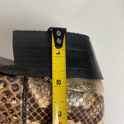 Cowtown Python Snakeskin Cowboy Boots | Front Cut | USA Made | Men’s 9.5 D