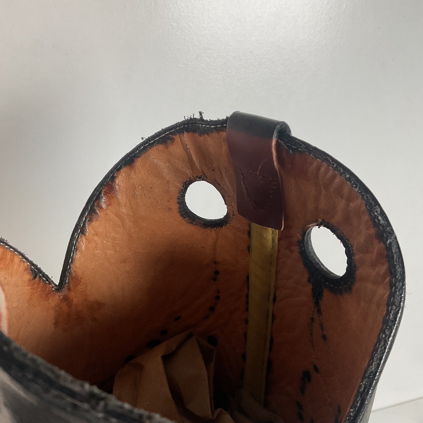 Vintage Double H Tall Buckaroo Cowboy Boots 11 D Old Label USA Made